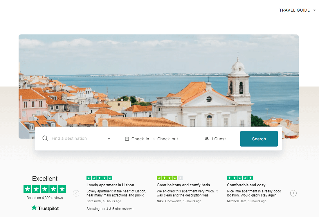 Site de réservation GuestReady - alternative airbnb